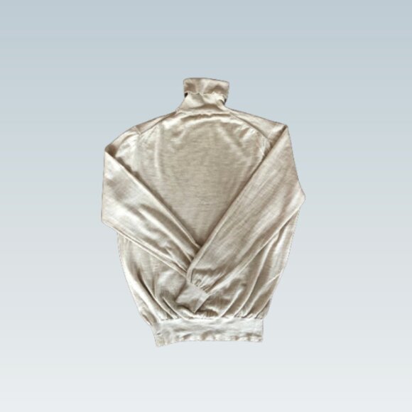 Manrico Milano Men’s Ultra-Fine Cashmere Turtleneck Sweater — Medium - Picture 3 of 3